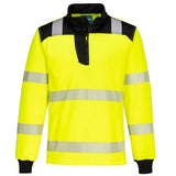 Portwest PW326 Class 2 PW3 Hi-Vis 1/4 Zip Sweatshirt