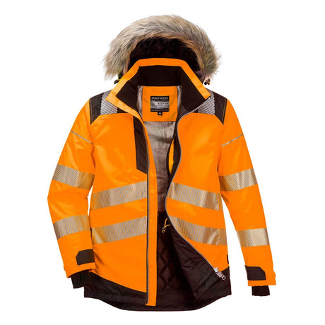 Portwest PW369 Class 3 PW3 Hi-Vis Winter Parka Jacket