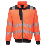 Portwest PW370 Class 2 PW3 Hi-Vis Zip Sweatshirt