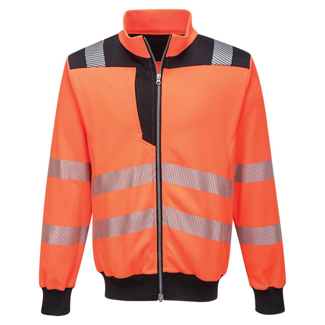 Portwest PW370 Class 2 PW3 Hi-Vis Zip Sweatshirt