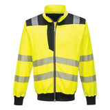 Portwest PW370 Class 2 PW3 Hi-Vis Zip Sweatshirt