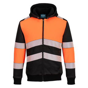 Portwest PW377 PW3 Hi-Vis Zipped Class 1 Winter Hoodie