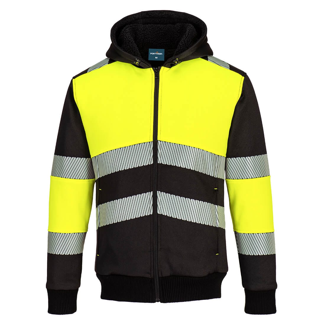 Portwest PW377 PW3 Hi-Vis Zipped Class 1 Winter Hoodie