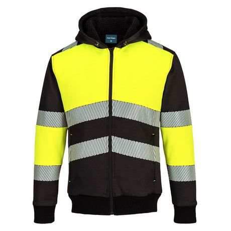 Portwest PW377 PW3 Hi-Vis Zipped Class 1 Winter Hoodie