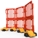 Q-Fence-melba-swintex-plastic-HERAS-barrier-fencing-panel-2-metre-tall-reflective-chapter-8-non-conductive-safety-recyclable-customisable-lightweight-portable-events-construction-site-high-visibility-durable-orange