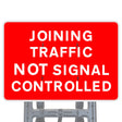 Traffic Not Signal Controlled Quick Fit Sign Face Diagram