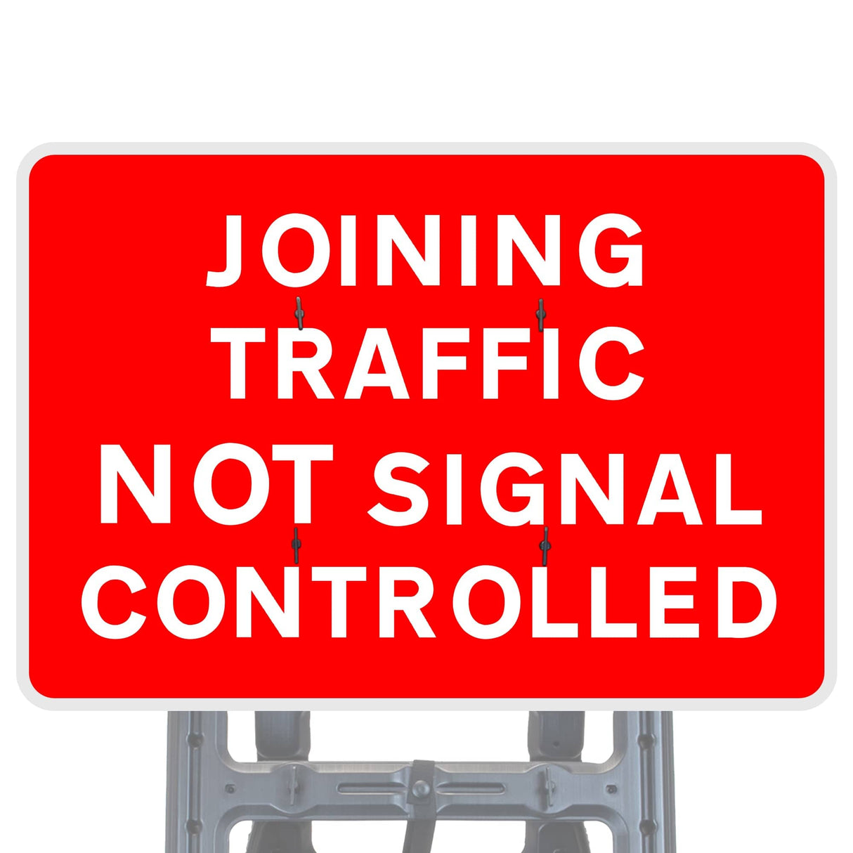 Traffic Not Signal Controlled Quick Fit Sign Face Diagram