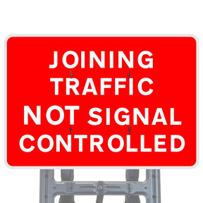 Traffic Not Signal Controlled Quick Fit Sign Face Diagram