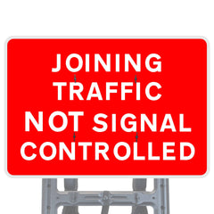 Traffic Not Signal Controlled Quick Fit Sign Face Diagram
