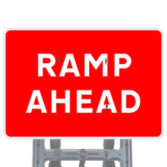 Ramp Ahead Quick Fit Sign Face Diagram