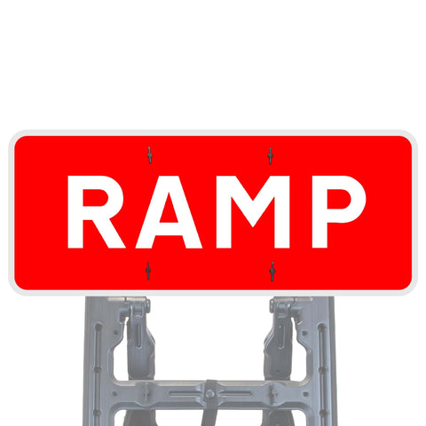 Reflective Quick Fit Sign Faces Chapter 8 Compliant The Red Book Road Sign High Visibility Traffic Safety Temporary Boards Custom Sign Frame RA1  HIP Class 2 RA2 Prismatic GRP Plastic Substrate Composite Dibond 