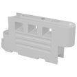 RB2000 water-filled road safety barrier section in white, close view of the moulded MDPE panel