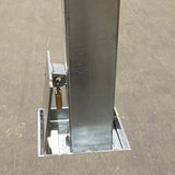 removable-1000mm-galvanised-square-bollard-powder-coated-removable-retractable-security-concrete-cast-in-traffic-outdoor-ram-raiders-carparks-high-visibility-safety-crash-protection-pedestrian-safety-vehicle-access-control-commercial-industrial-security