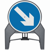 Keep Left or Keep Right Reversible Q-Sign 610