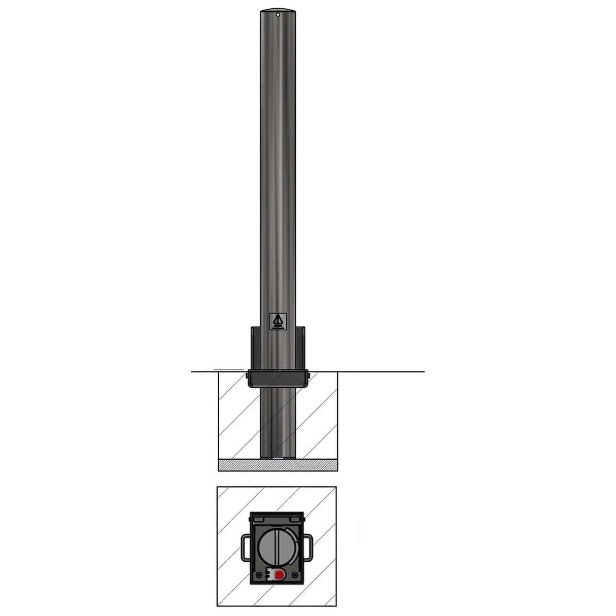 Removable Steel Ground Post 