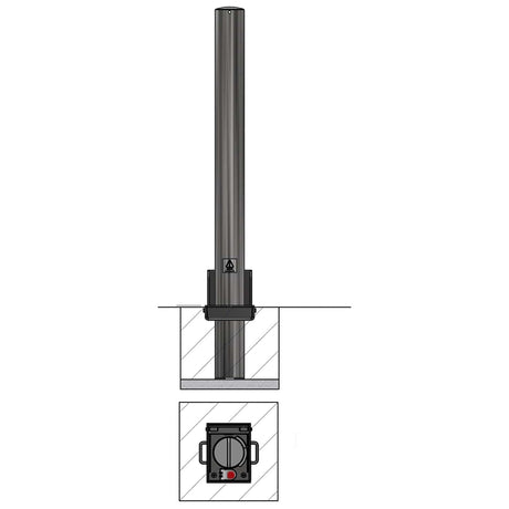 Removable Steel Ground Post 