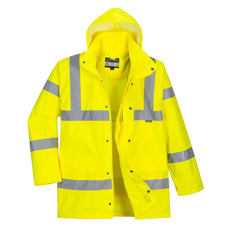 Portwest RT60 Class 3 Waterproof Hi-Vis Breathable Rain Traffic Jacket