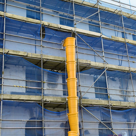 Yellow Rubbish Scaffold Chute