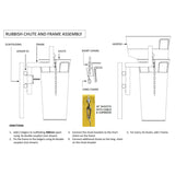 Black Rubbish Scaffold Chute