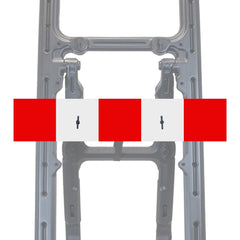 Reflective Quick Fit Sign Faces Chapter 8 Compliant The Red Book Road Sign High Visibility Traffic Safety Temporary Boards Custom Sign Frame RA1  HIP Class 2 RA2 Prismatic GRP Plastic Substrate Composite Dibond 