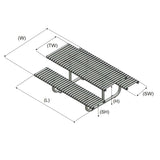 rockingham-picnic-table-bench-autopa-steel-metal-garden-outdoor-seating-commercial-industrial-park-durable-stainless-steel-galvanised-powder-coated-heavy-duty-weather-resistant-bolt-down-modular-fixed-contemporary-modern-patio-robust