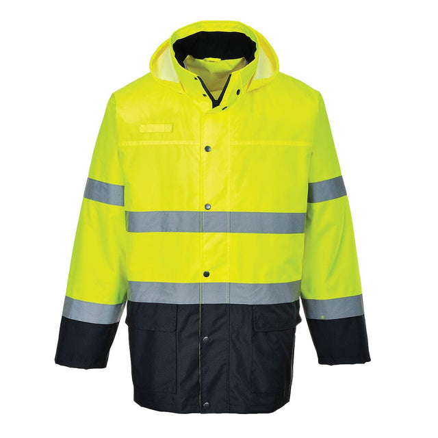 Portwest S166 Class 3 Waterproof Hi-Vis Contrast Rain Lite Traffic Jacket