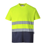 Portwest S173 Class 2 Hi-Vis Cotton Comfort Contrast T-Shirt S/S