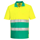 Portwest S175 Hi-Vis Lightweight Contrast Polo Shirt S/S