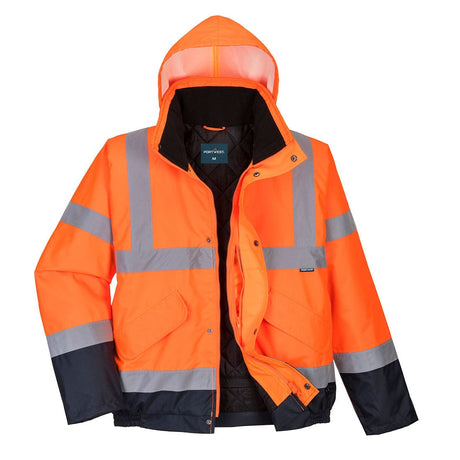 Portwest S266 Class 3 Hi-Vis Contrast Winter Bomber Jacket