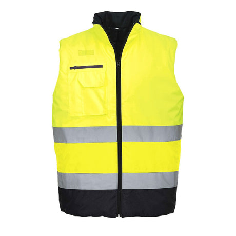 Portwest S267 Class 2 Hi-Vis Contrast Bodywarmer