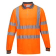 Portwest S271 Class 3 Hi-Vis Cotton Comfort Polo Shirt L/S