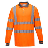 Portwest S271 Class 3 Hi-Vis Cotton Comfort Polo Shirt L/S