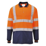 Portwest S279 Class 2 Hi-Vis Contrast Polo Shirt L/S