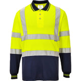 Portwest S279 Class 2 Hi-Vis Contrast Polo Shirt L/S