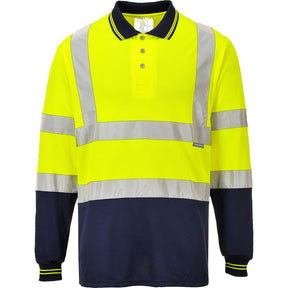 Portwest S279 Class 2 Hi-Vis Contrast Polo Shirt L/S