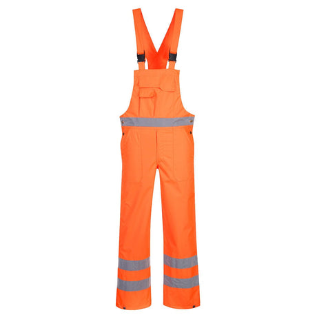 Portwest S388 Class 2 Waterproof Hi-Vis Breathable Rain Bib and Brace
