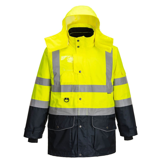 Portwest S426 Class 3 Hi-Vis Breathable 7-in-1 Contrast Traffic Jacket