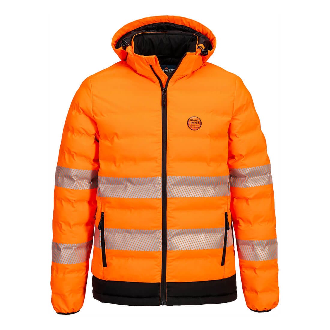 Portwest S548 Class 2 Hi-Vis Ultrasonic Heated Tunnel Jacket