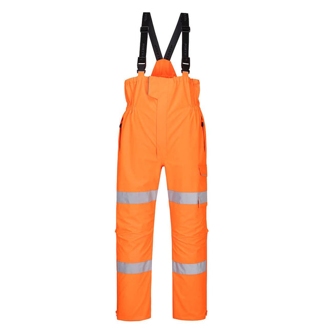 Portwest S594 Class 2 Waterproof Hi-Vis Extreme Rain Bib and Brace
