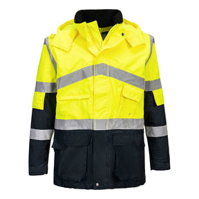 Portwest S760 Class 3 Waterproof Hi-Vis Breathable Contrast Rain Jacket