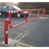 single-swing-gate-autopa-commercial-industrial-site-entrance-security-access-control-robust-self-latching-catch-post-ragged-flanged-galvanised-steel-powder-coated-custom-colours-padlock-manual-vehicle-durable-heavy-duty-parking-lots-retail-parks-shopping-centres-warehouses-residential