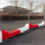 SlotBlock Barriers 3.5m Water-Filled Barrier Sets - Red & White