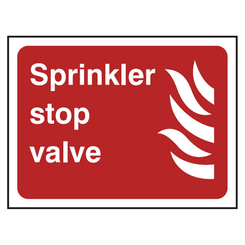 sprinker-stop-valve-sign-emergency-exit-fire-extinguisher-signage-evacuation-escape-hazard-identify-locate-instruct-alarm-prevention-assembly-regulations-compliance-gear-self-adhesive-rigid-PVC-foam-high-impact-polystyrene-photoluminescent-polycarbonate