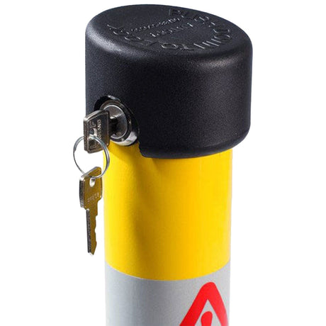 stealth-parking-post-ground-level-socket--galvanised-stainless-steel-powder-coated-folding-autopa-retractable-telescopic-bollard-security-bollards-traffic-management-removable-industrial-car-park-heavy-duty-urban-parking-lot-weather-resistant-durable-outdoor-integral-locks-lockable