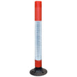 swinbac-cylinder-delineator-post-self-righting-melba-swintex-traffic-control-flexible-vehicle-impact-guidance-safety-reflective-highway-uv-resistant-plastic-bollard-pedestrian-starlux-bolt-down-bitumin-pad-adhesive-durable-heavy-duty
