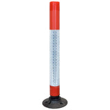 swinbac-cylinder-delineator-post-self-righting-melba-swintex-traffic-control-flexible-vehicle-impact-guidance-safety-reflective-highway-uv-resistant-plastic-bollard-pedestrian-starlux-bolt-down-bitumin-pad-adhesive-durable-heavy-duty
