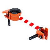 Skipper-TM-Retractable-tape-barrier-industrial-cone-heavy-duty-versatile-durable-temporary-crowd-control-reciever-clamp-holder-receiver-safety-events-traffic-high-visibility