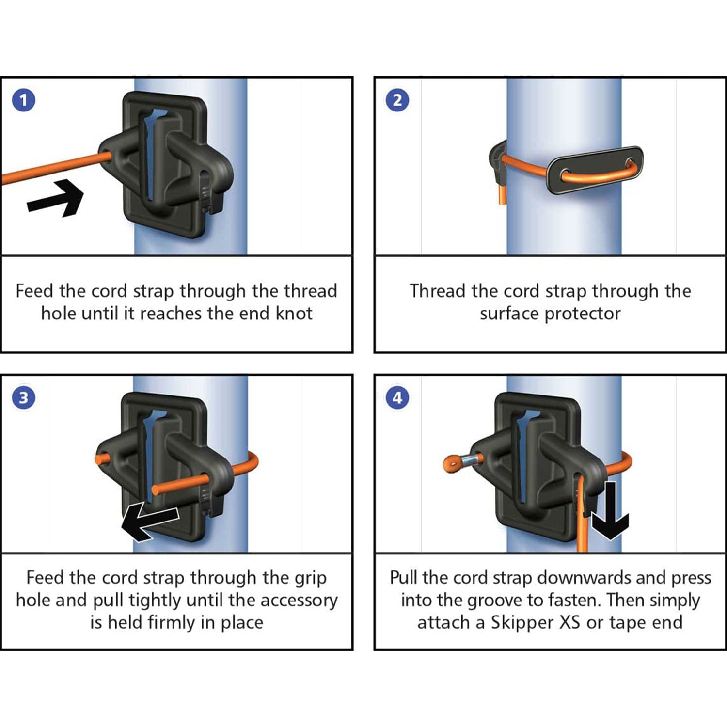 Skipper-TM-magnetic-cord-strap-holder-receiver-attachment-retractable-safety-barrier-warehouse-easy-installation-magnet-reusable-outdoor-indoor-tape-belt-warning-hazard-events
