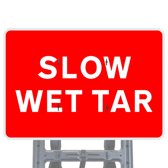 Slow Wet Tar Quick Fit Sign Face Diagram