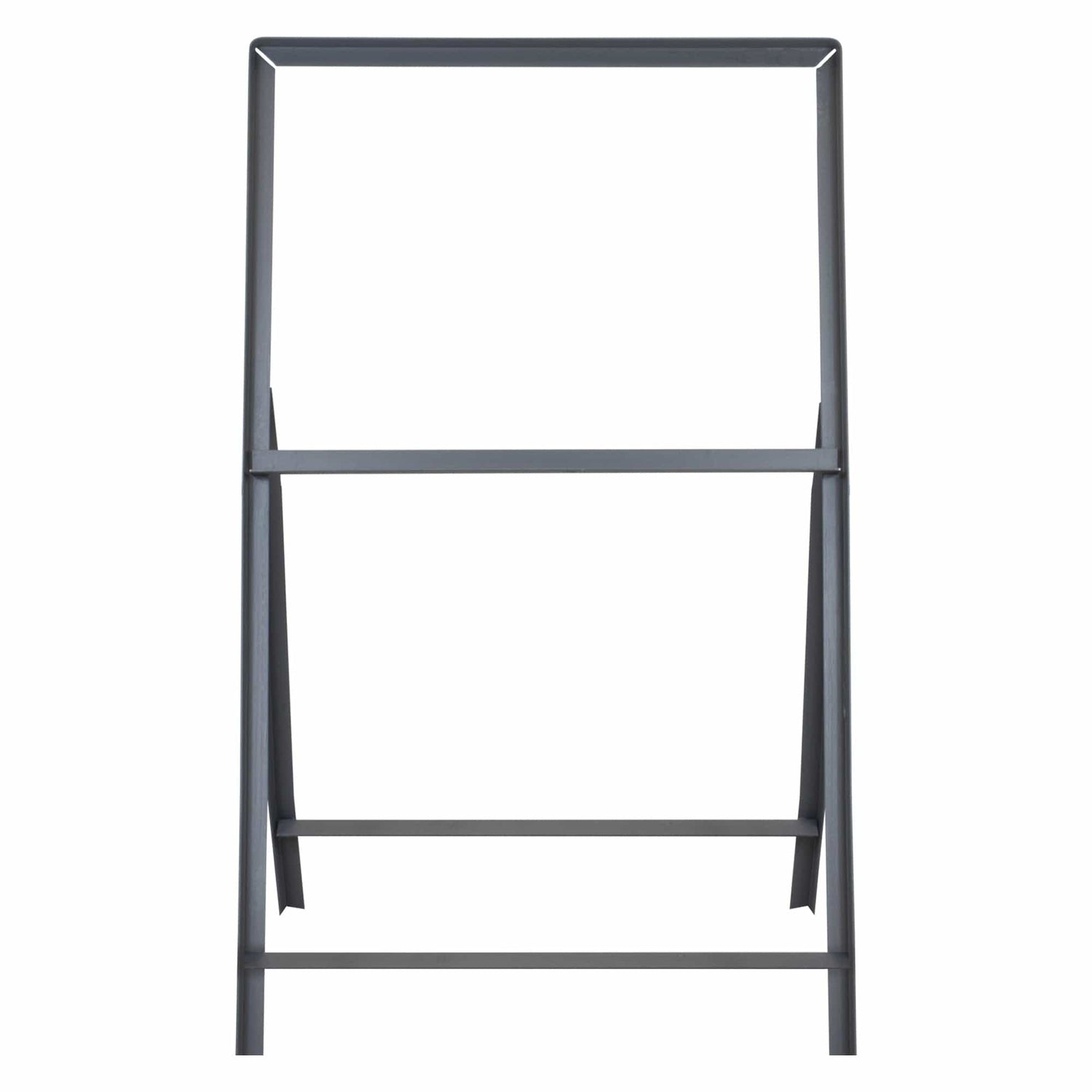 Stanchion-sign-frames,-1-metre-long-leg-outdoor-metal-display-stands,-portable-A-frame-holders,-posts,-double-sided-weather-resistant-heavy-duty-signage-solutions-for-large-format.